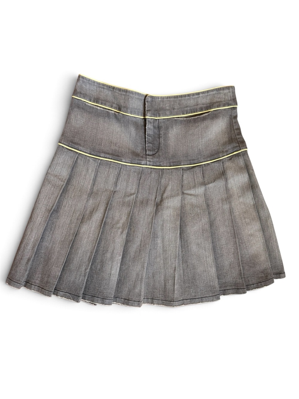 BCBG Gray Pleated Skirt
